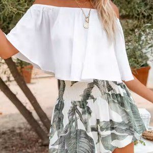 Off The Shoulder Crop Top